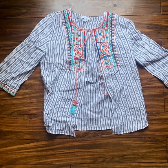 J Jill Love Linen over shirt - Picture 1 of 6